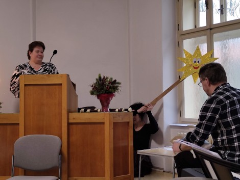 Vánoční představení o chlapci a hvězdě